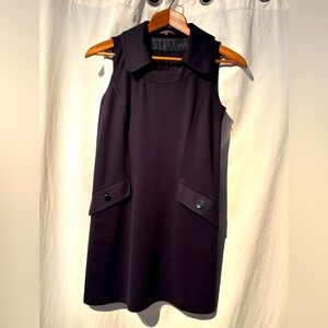Adrienne Vittadini navy blue sheath dress. Size 6.